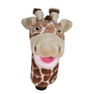 Vintage Hand Puppet Giraffe Plush Pretend Play Stuffed Animal Appx 12.5 inches